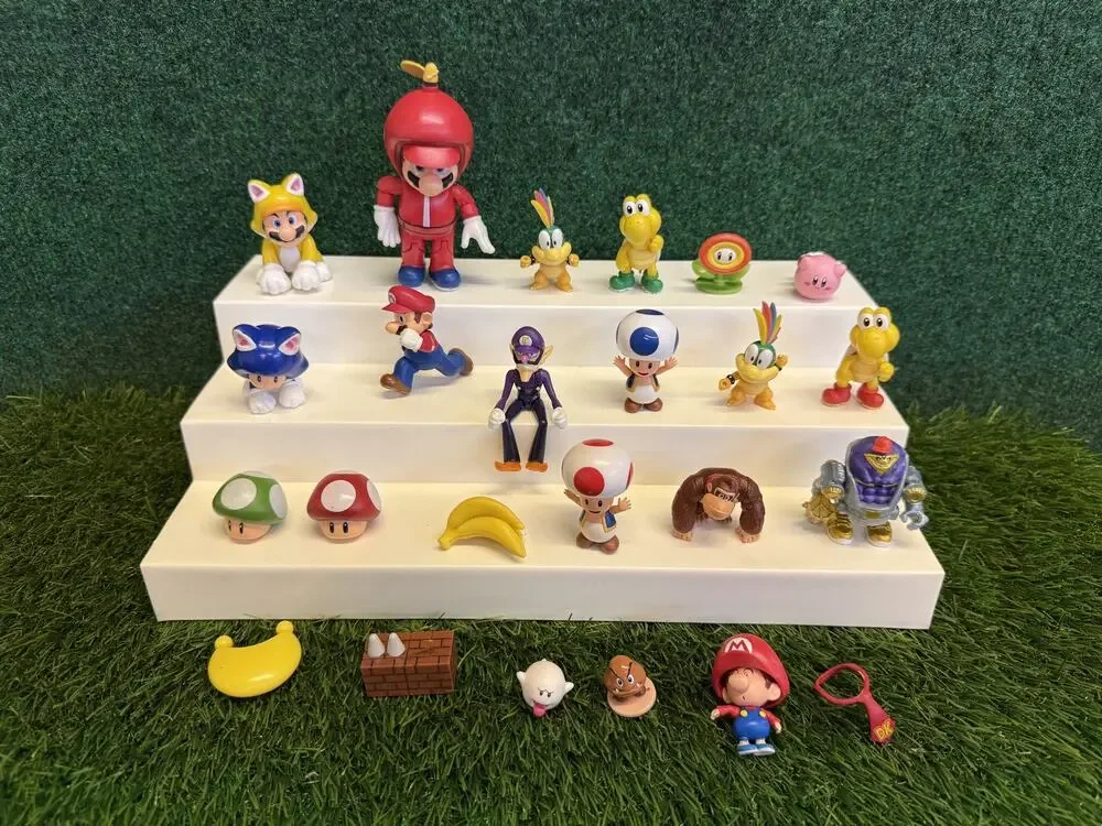 Large Super Mario Bros Action Figures Lot 20+ Nintendo Mini Figures Collectibles